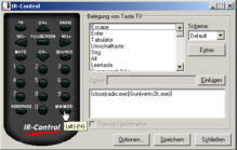Screenshot IR-Control für WinTV